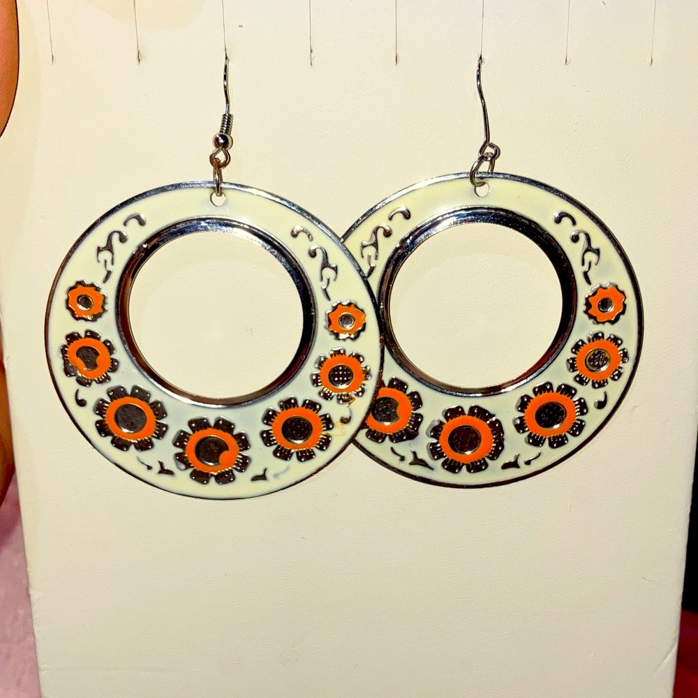 Tribal hoop earrings